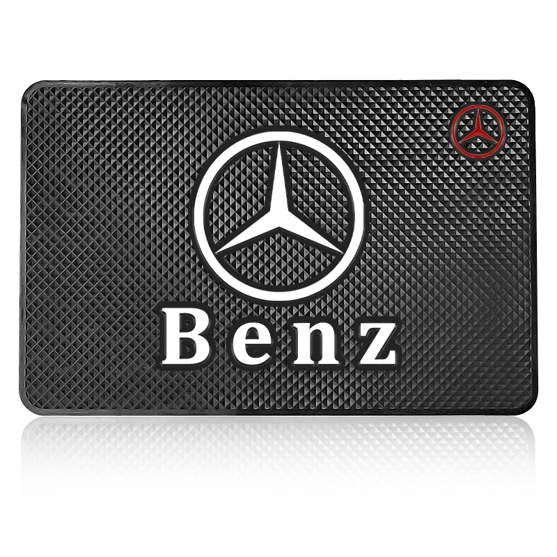 Car Logo Anti Slip Pad Waterproof Phone Glasses Pad Car Accessories For Mercedes Benz AMG A B C E G R S C300 C320 C350 C400 E200