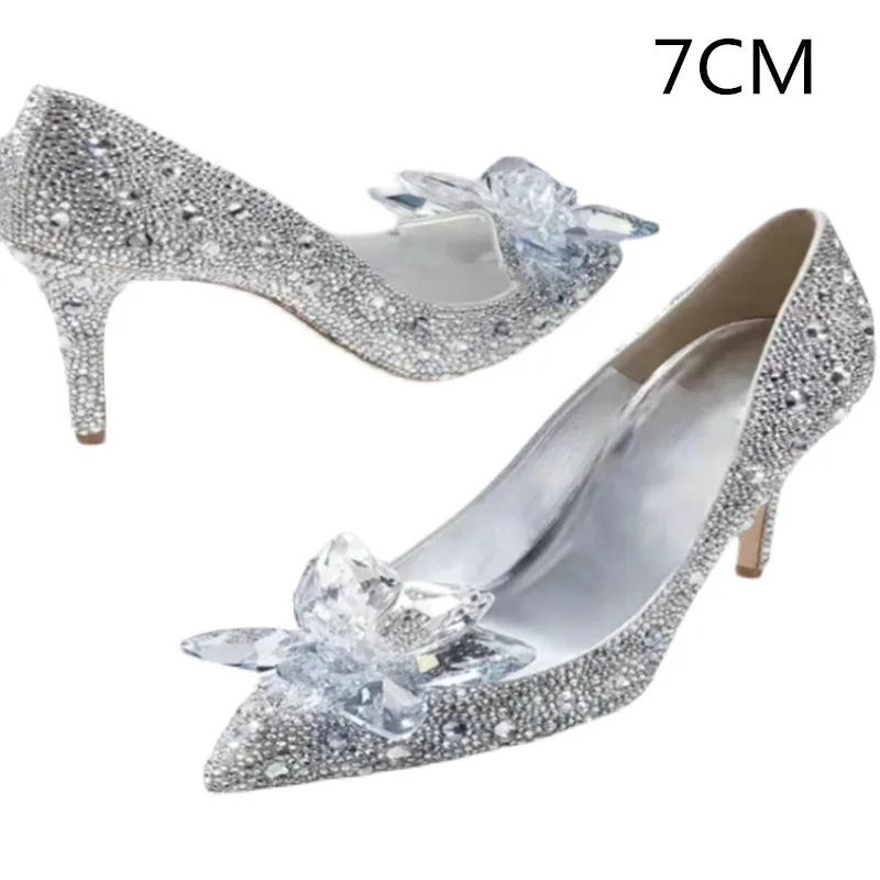 White Drill-7CM Heel