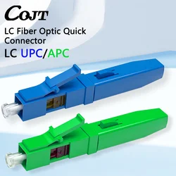 Conector rápido de fibra óptica de un solo modo, conector rápido de fibra óptica LC integrado, tipo FTTH, 10-100 piezas