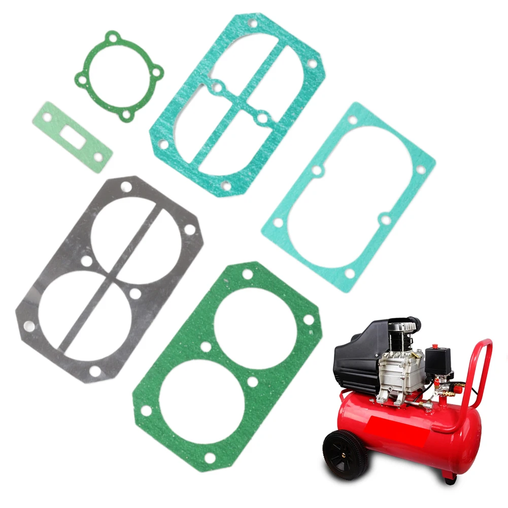 6pcs/set Air Compressor Cylinder Head Base Valve Plate-Gaskets Washers-Pad For 2070 Type Air Compressor Pneumatic Parts