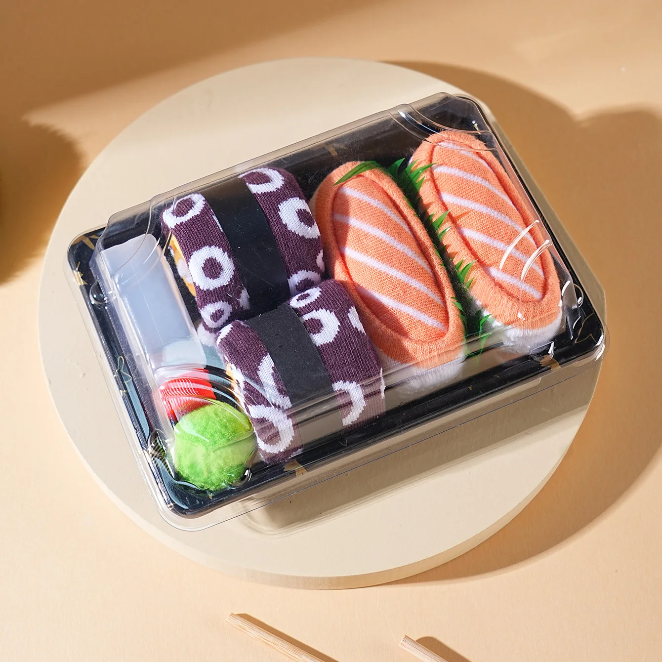 2 Pasang Kaus Kaki Setengah Betis untuk Pria dan Wanita, Kaus Kaki Kotak Hadiah Sushi Salmon Berwarna-warni yang Unik dan Menyenangkan, Gaya Trendi Mode Eropa dan Amerika, Nyaman dan Bernapas, Hadiah Unik untuk Pesta Kasual, Hari Valentine, Natal, Sinterklas, Gaya Musim Gugur dan Musim Dingin, Kaus Kaki Lucu dan Menyenangkan untuk Semua Musim