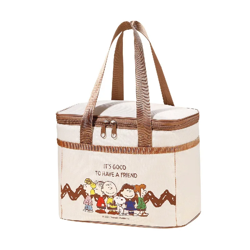 

Snoopyed Portable Insulated Lunch Bag with Thick Aluminum Foil Lining Thermal Bento Tote Bag for Office Workers Camping Picnics
