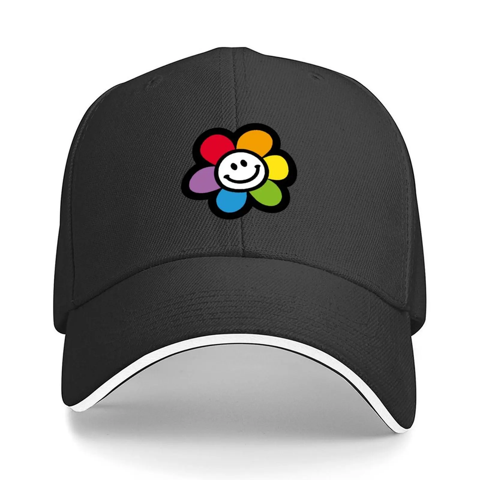 

Flower Smile lgbtq Baseball Cap Golf Hat Man Trucker Cap hiking hat Winter hat Female Men's