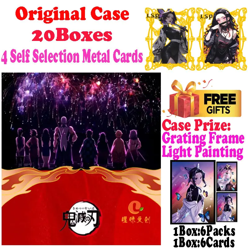 2024 Newest Case Wholesale Limi Culture Demon Slayer Collection Ticket Card Shinobu Trading Mitsuri Tanjiro CCG TCG Hobbies Gift