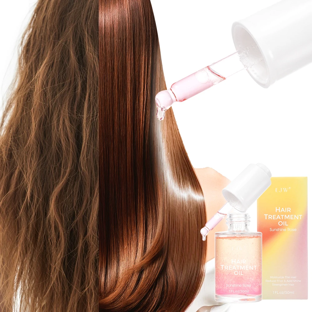 Suero Capilar EJW para Cabello Encrespado, Suero Anti-frizz para Cabello Suave y Brillante, Suero Capilar con Aceite de Argán para un Cabello Brillante y sin Frizz