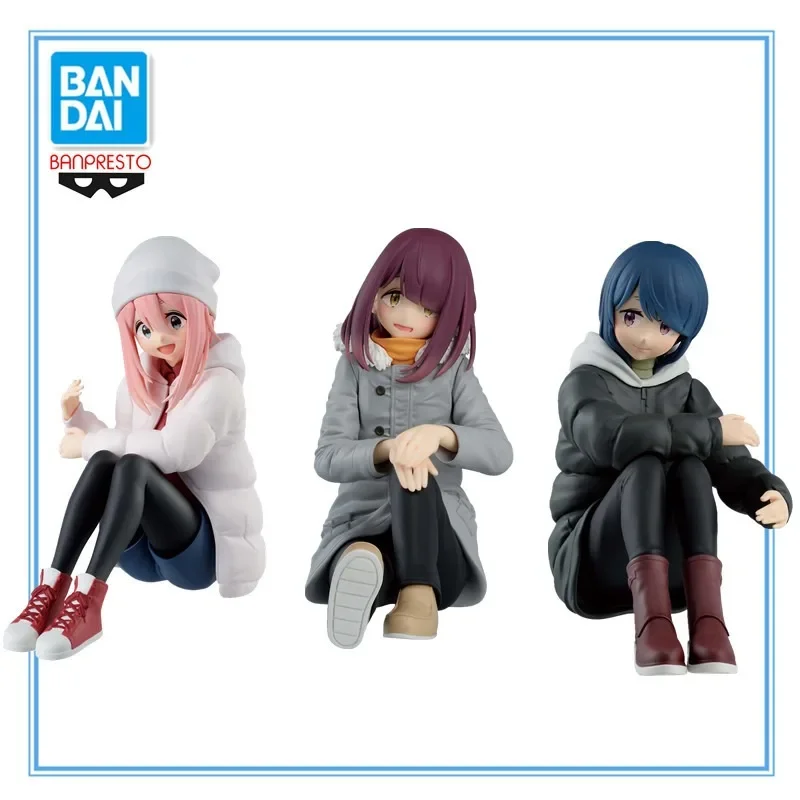 In Stock Bandai Banpresto LAID-BACK CAMP SEASON 3 FIGURE Nadeshiko Kagamihara Anime Action Figure PVC Doll Collection Model Toy