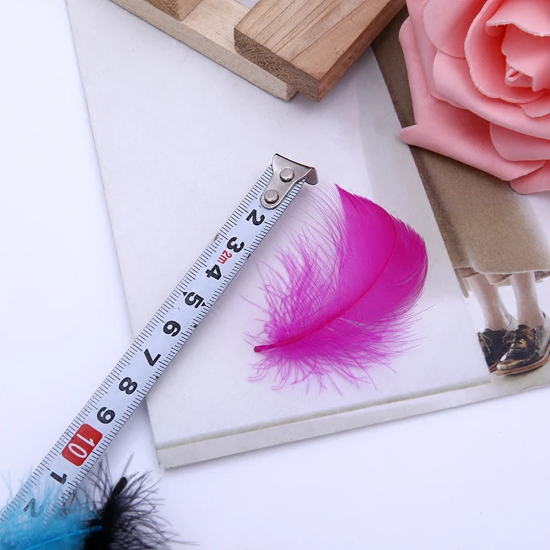 Natural Goose Feather Charms 4-8cm Swan Feather Plume Plumes DIY Necklace Bracelet Jewelry Making Party Stage Decor 100pcs