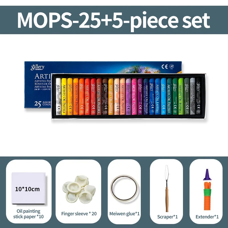 MUNGYO Kunstenaar Zachte Oliepastel Set Professionele Schilderij Tekening Graffiti Art Kleurpotloden Wasbaar Niet Giftig Art Supply 12/25/50 Kleur