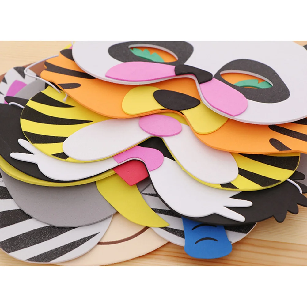 

16 Pcs Animal Mask Masquerade Ball Masks Party Face Costume Facial Carnival Child Kids