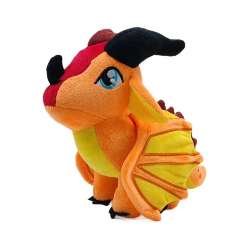 Wings of Fire Plush Dragon Toys Soft Stuffed Animal Cute Orange  Companion Special Gift for Kids Boys and Girls or Room Decorate