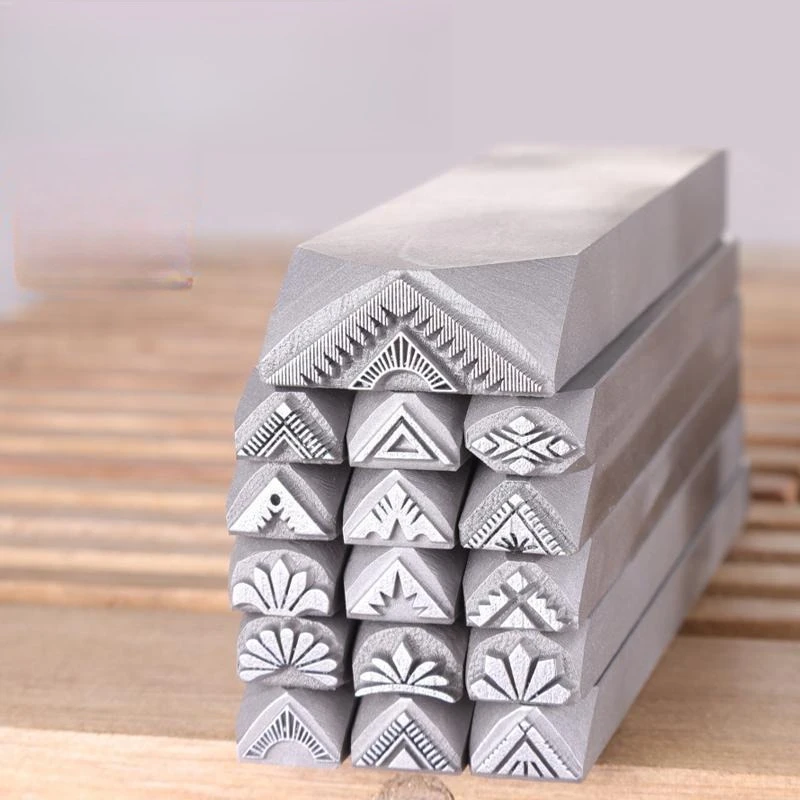 Tibetan Style Jewelry Engraving Chisel Triangle Metal Carving Tool Gold Silver Bracelet Marking Steel Stamp Hand Craft Making