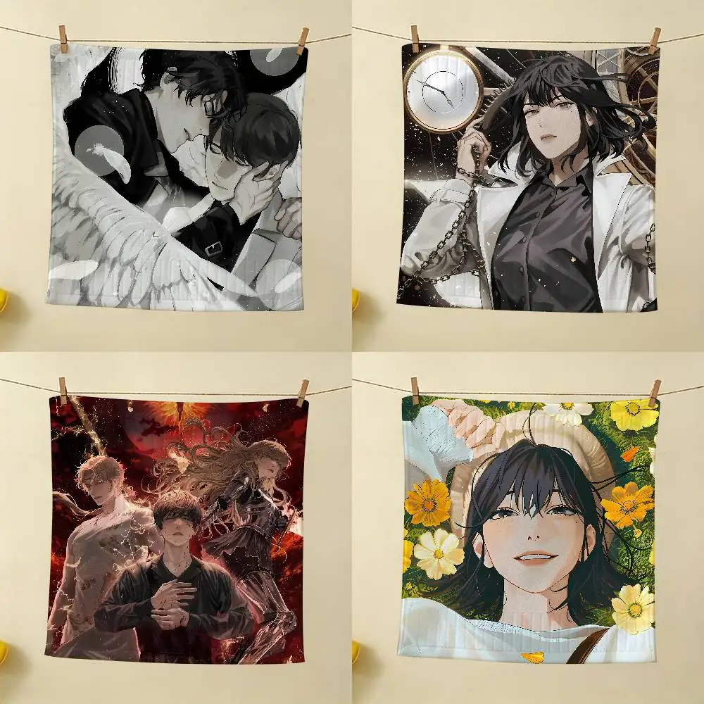 Anime O-Omniscient ReaderS Viewpoint Kitchen Hand Towel Soft Absorbent Bathroom Hanging Towel Cartoon Kids Wipe Handkerchief