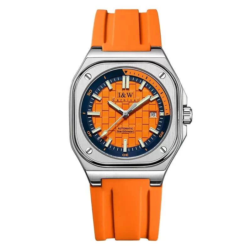 CARNIVAL Mechanical Watches for Men Women Brand Luxury Sapphire MIYOTA 8215 Movement Automatic Wristwatch Waterproof Clock Reloj