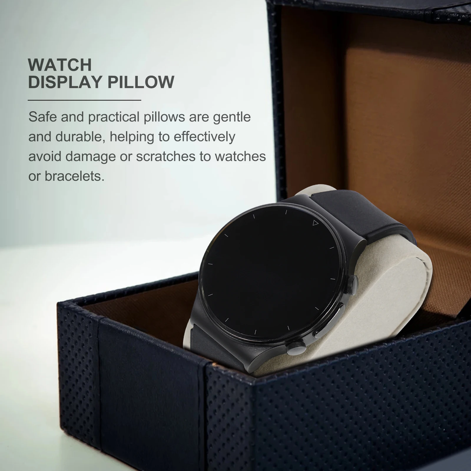 6 個の時計クッション時計枕ジュエリーディスプレイ枕腕時計ディスプレイパッドブレスレットディスプレイマット時計枕ケースボックス用