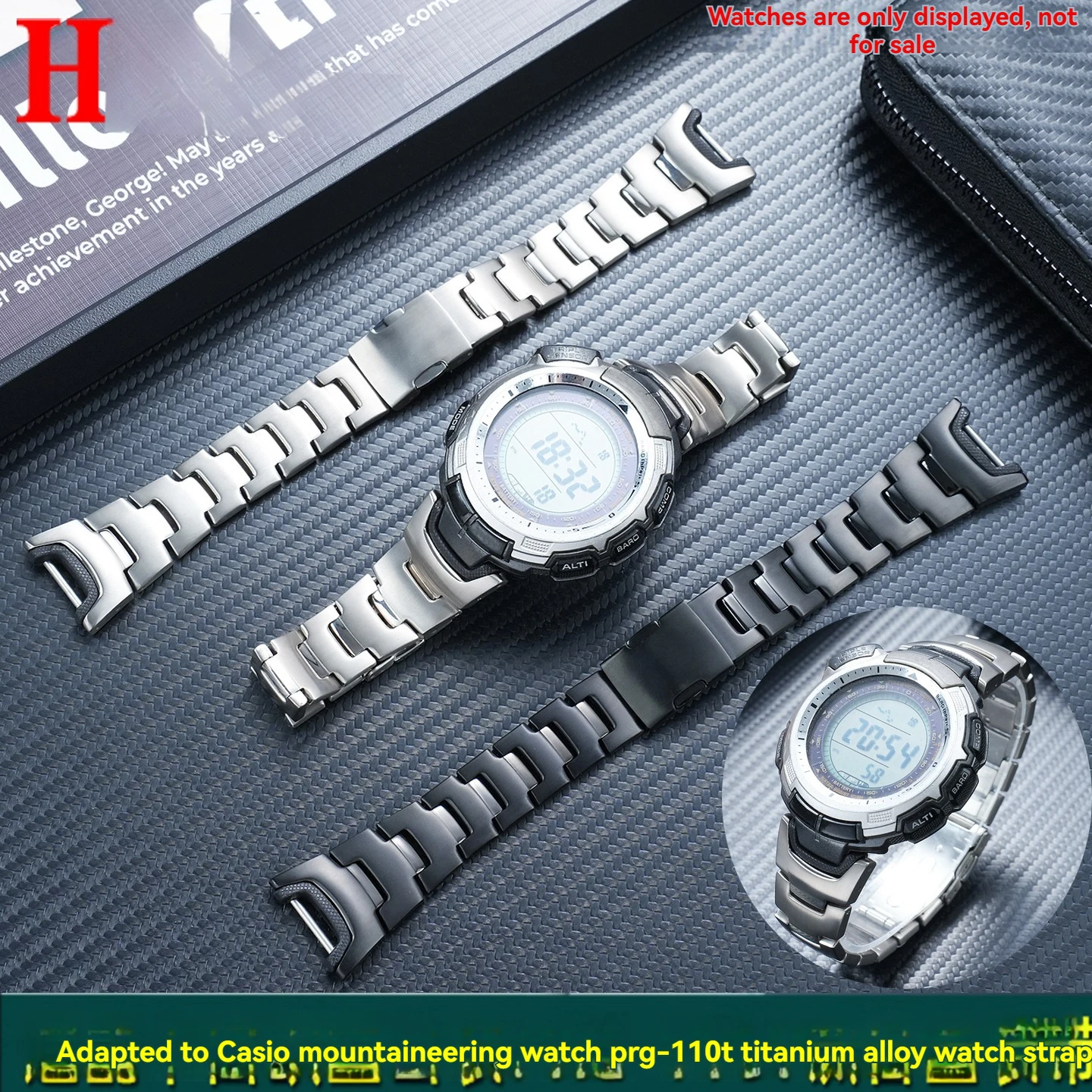 

Легкий титановый ремешок для часов Casio Protrek 3135 PRG-110T/Y PRW-1300Y, ремешок для часов, спортивный браслет для занятий спортом на открытом воздухе с инструментами