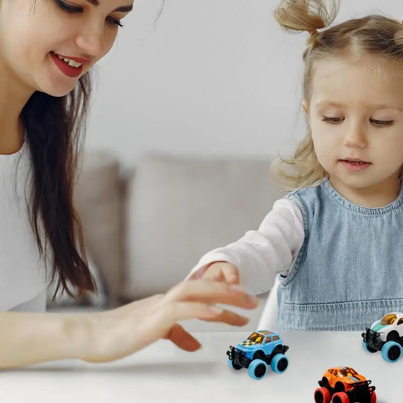 Frictieaangedreven Auto Off-Road Auto Model Push And Go Traagheid Speelgoed Wrijving Aangedreven Speelgoedauto Met Felle Kleuren Voor Oude Kinderen