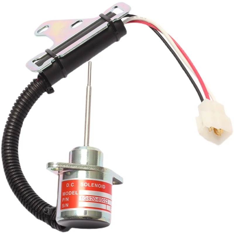 

For Kubota D782 U15-3s tractor excavator accessory 1G820-60022 flameout solenoid iron