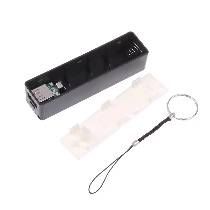 DIY Portable 18650 Power Bank Case, USB Output Mobile Charger Battery Box, Single Slot Holder for 18650 Rechargeable Battery
