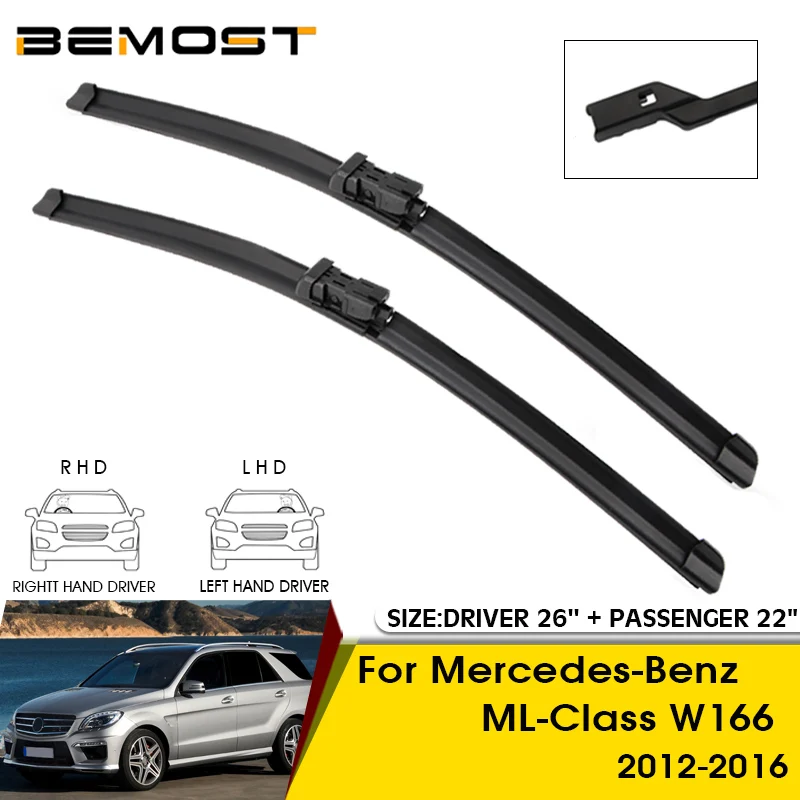 

Car Wiper Blades For Mercedes-Benz ML-Class W166 2012-2016 Windshield Windscreen Front Window Blades 26"+22" Car Accessories