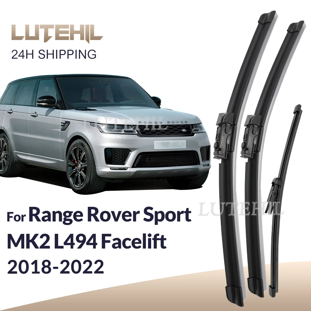 

LUTEHIL Wiper For Range Rover Sport MK2 L494 Facelift 2018-2022 Front&Rear Wiper Blades Windshield Windscreen Window 24"+20"+15"