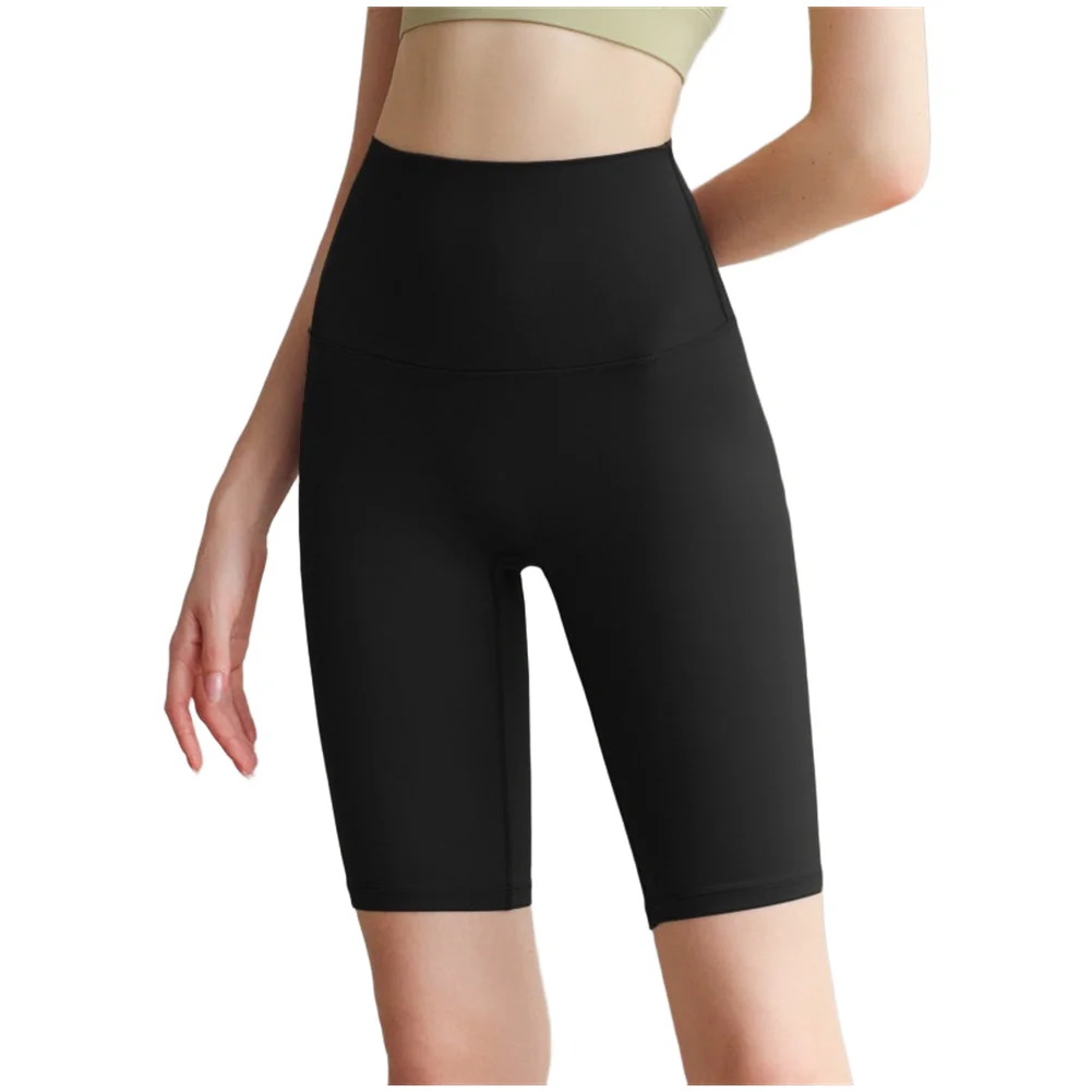 

Black Yoga Shorts Yoga Shorts Tummy Control Shorts Lightweight Feel Fast Moisture Dispersion Seamless Construction