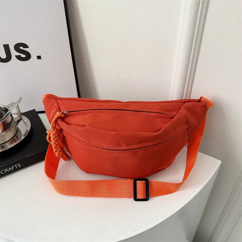 Nueva moda, bolso de cintura de nicho deportivo, bolso de hombro Simple informal, bolso cruzado de pecho, bolso informal para mujer