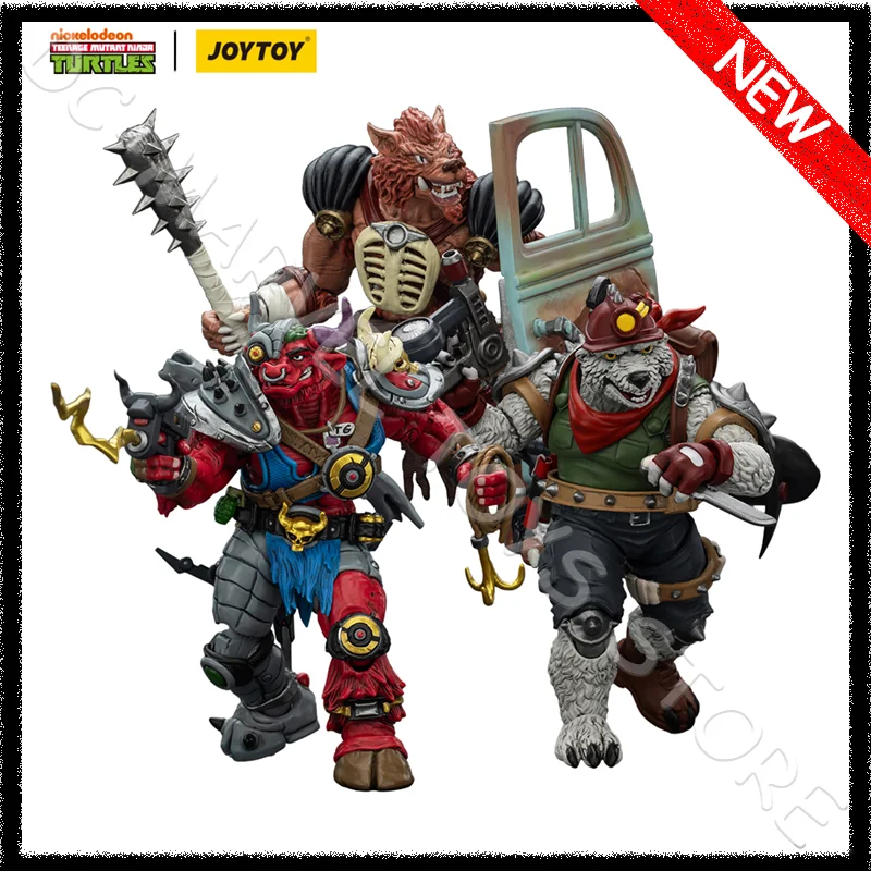

JOYTOY 1/18 TMNT-Dirtbag TMNT-Groundchuck TMNT-Rahzar Action Figure Anime Action Figures Custom Gift Toys