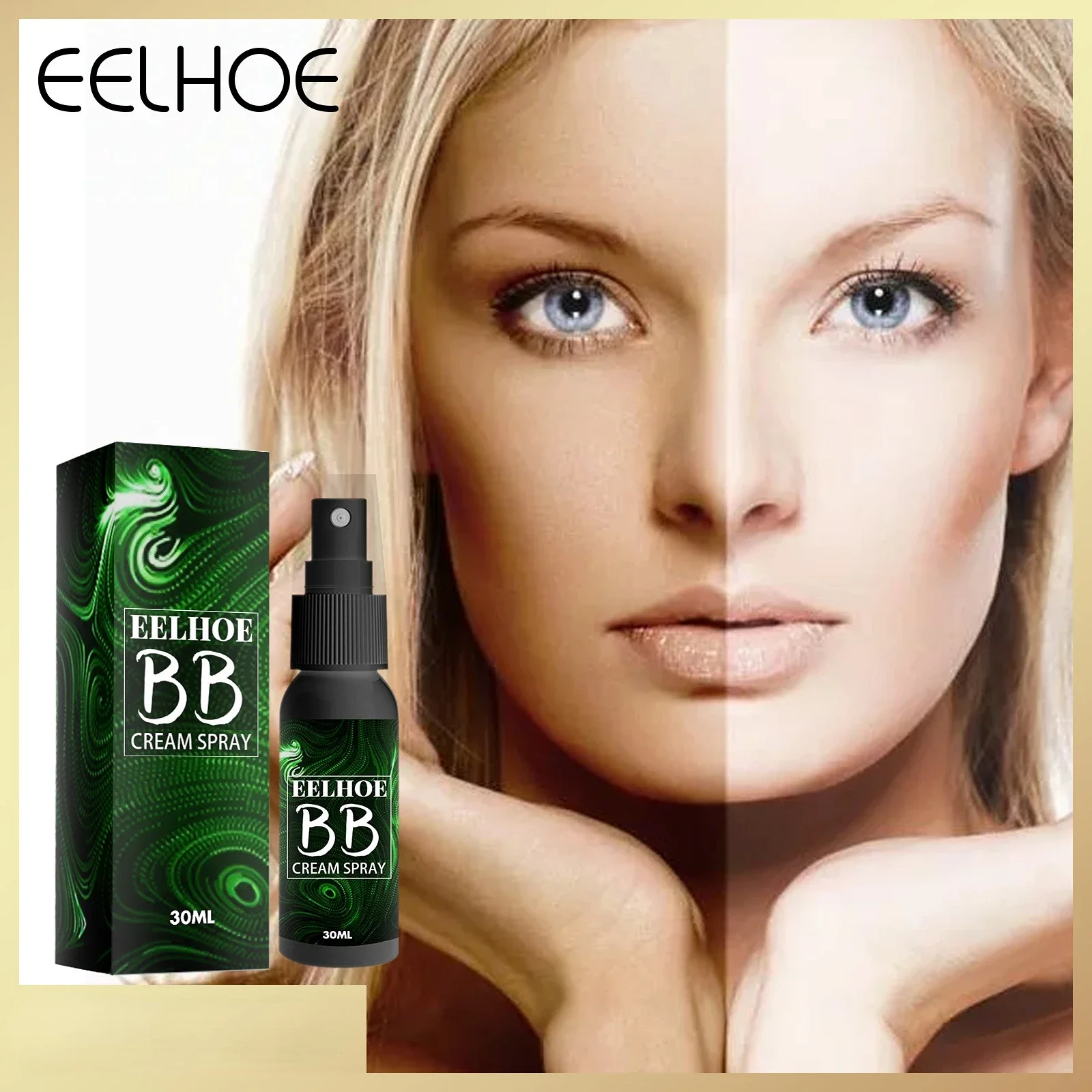 

30ml Flawless Nude Makeup Powder Cream BB Cream Foundation Spray Repairing Concealer Hydration Moisturizing Cream Spray