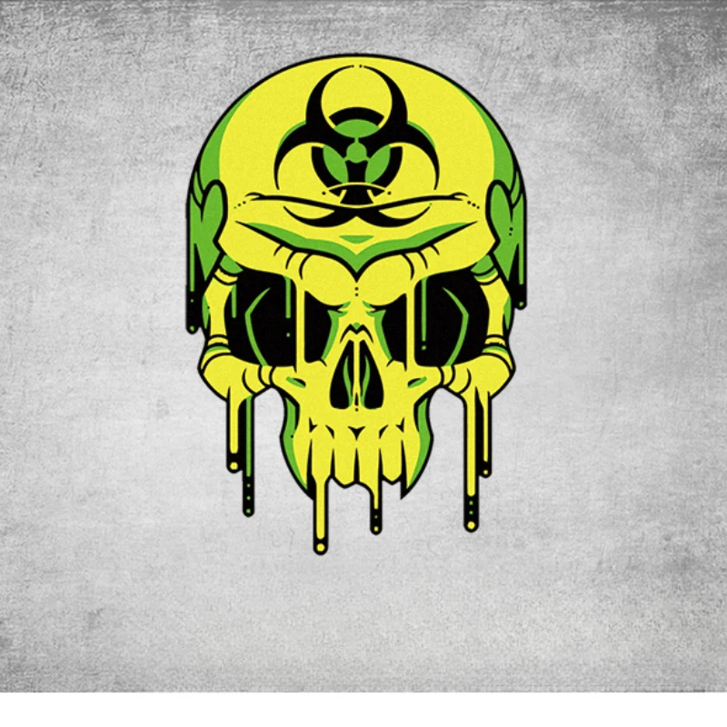 ملصقات فينيل متينة للدراجات النارية ، شارات جمجمة شيطان ، غطاء محرك أمامي ، خزان وقود ، لوحات إنسيابية جانبية ، ديكور خوذة الحاجز ، 1 * * #4