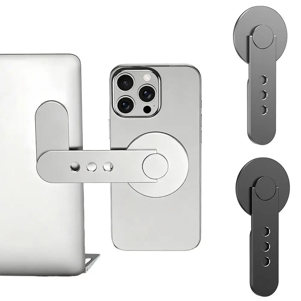 

180 ° Вращающийся магнитный держатель для телефона Монитор Боковое крепление Складной удлинительный кронштейн Взаимодействие с двойным экраном Экономия места