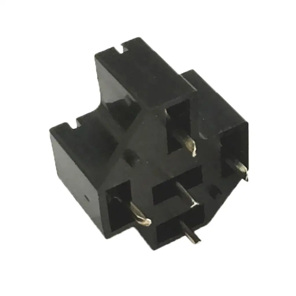 Automotive Car Auto 40A 5 Pin SPDT Relay Socket Connector Adaptor PCB Board Mount Base Holder with 6.3mm Terminals