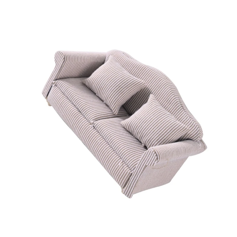 リアルなミニチュアカウチソファモデル家具ドールハウスシーン装飾 15UB