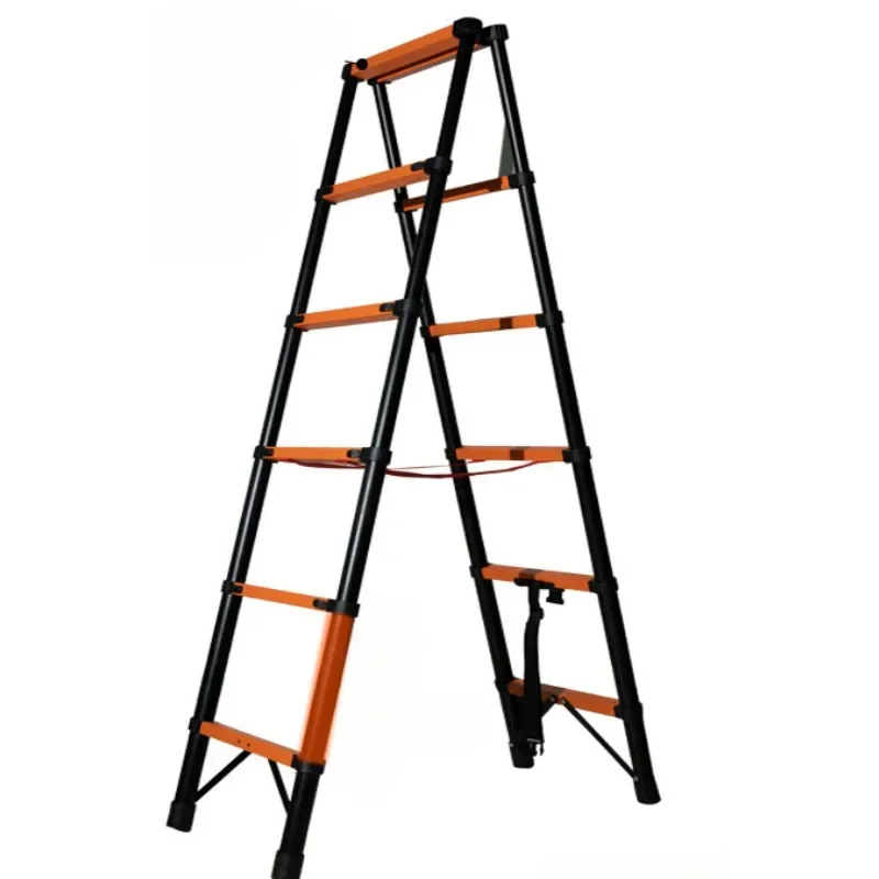 Walkable Multifunctional Ladder Foldable Extendable Stainless Steel Thickened for Home Telescopic Engineering Step Stool