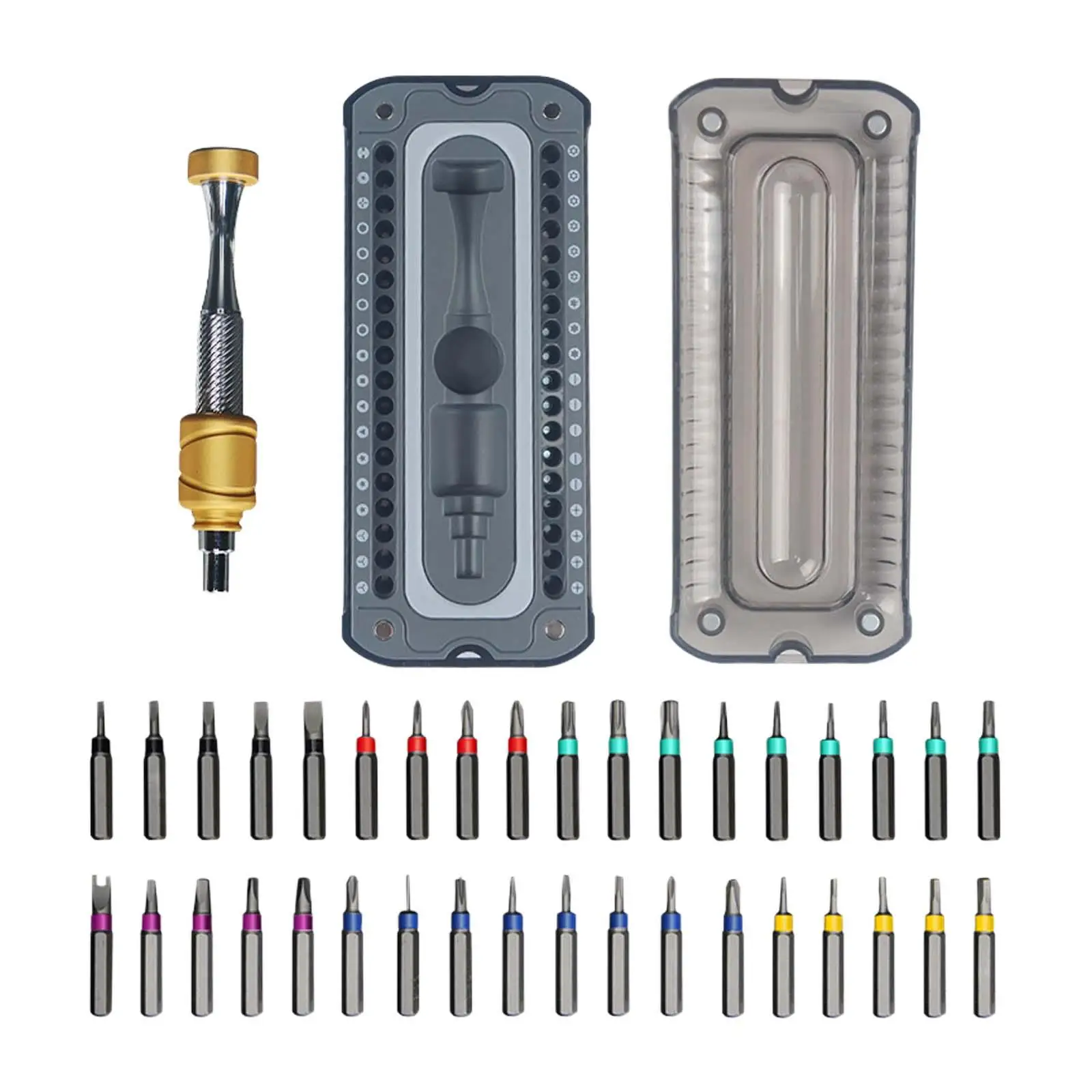 Precision Screwdriver Set Hand Tools Fixing Electronics Multifunctional with 36 Bits for Repairing Tablet PC Electronics Laptop