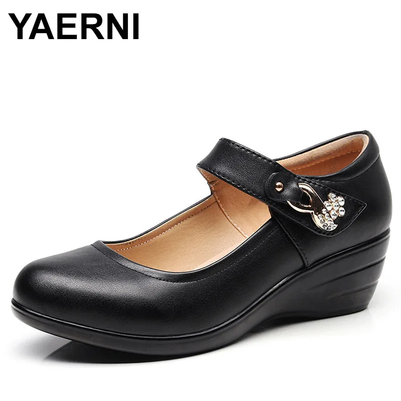 

Small Size 34-43 Shallow Crystal White Wedding Shoes Bride Platform Pumps Med Block Heels Office Mom Party