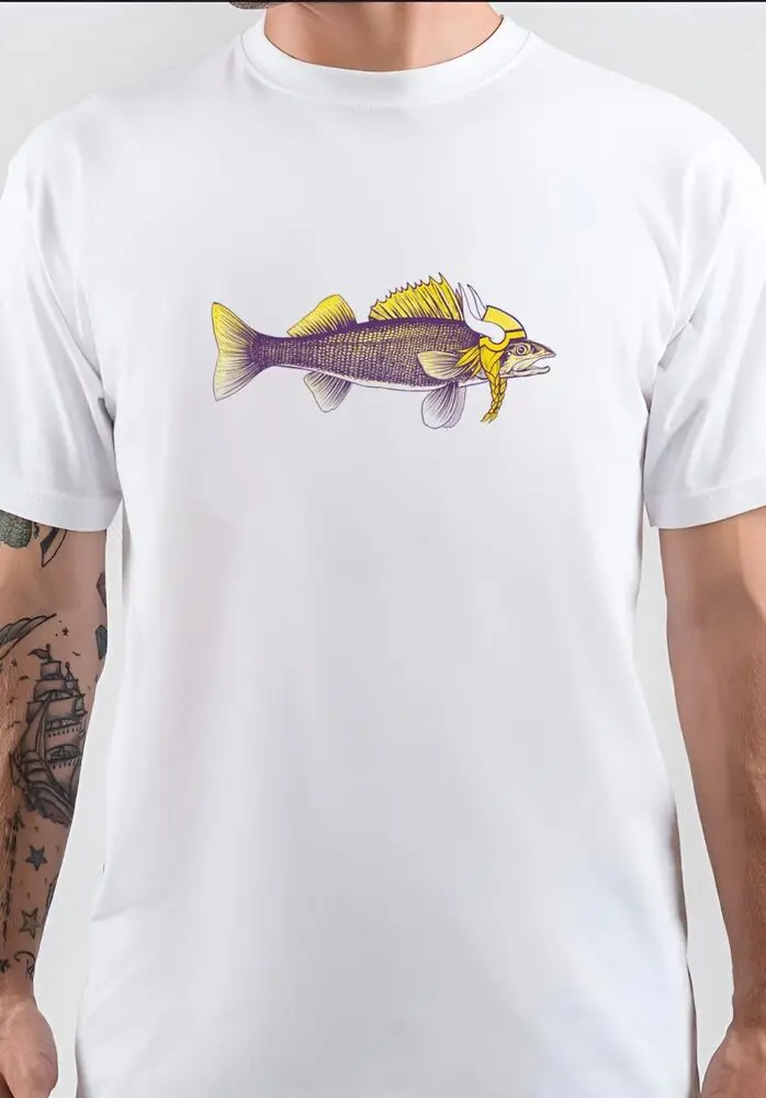 

Minnesotaa Walleye Fish Cool Art Funny Unisex T-shirts For Man Woman Short Summer Tees Casual Cotton Fashion Couple's Cloths