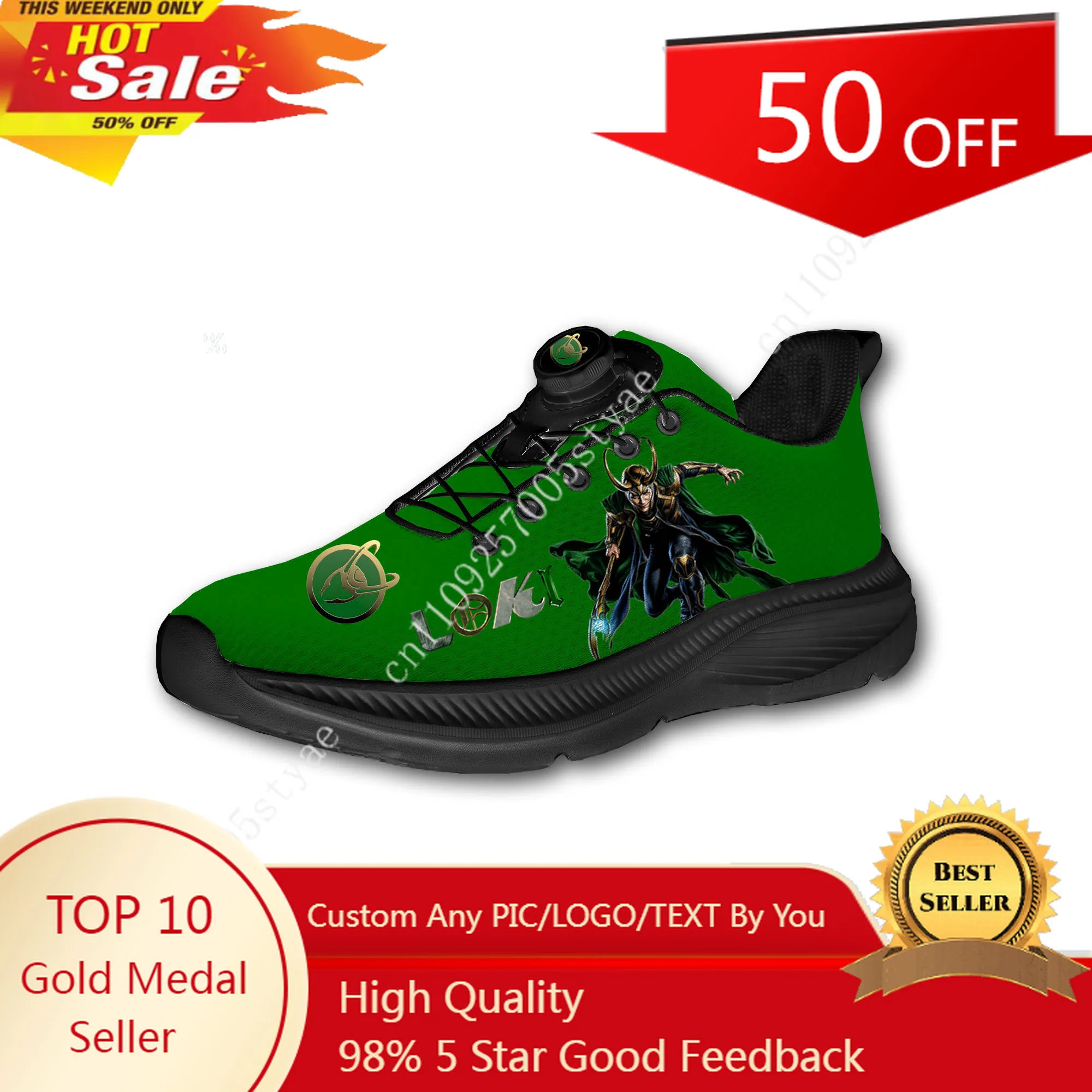 

Кроссовки Marvel Loki для мужчин и женщин, без шнурков, с поворотной застежкой, для бега по бездорожью, спорта, туризма и отдыха, индивидуальный дизайн