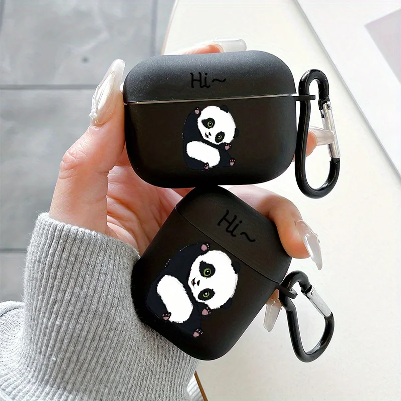 Cute Panda themed Earphone Protective Cover for AirPods Pro2/Pro3/Pro Anti Drop Earphone Cover for AirPods 4/3/1/2 Anti Shock