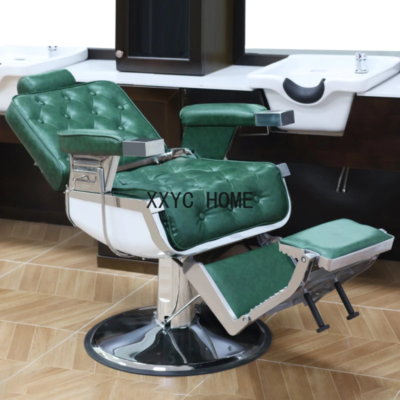 Professional Barbershop Luxury Barber Chair Swivel Lift Shave Barber Chair Perm Comfort Cadeira De Barbeiro  Furniture