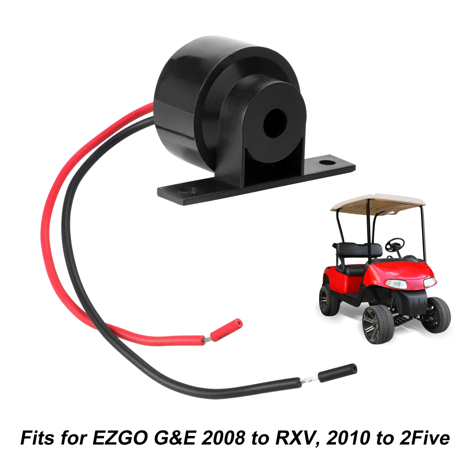 Roykaw Golf Cart Reverse Buzzer for EZGO RXV 2008-Up G&E & 2010-Up 2 Five Models, OEM# 608899 607912