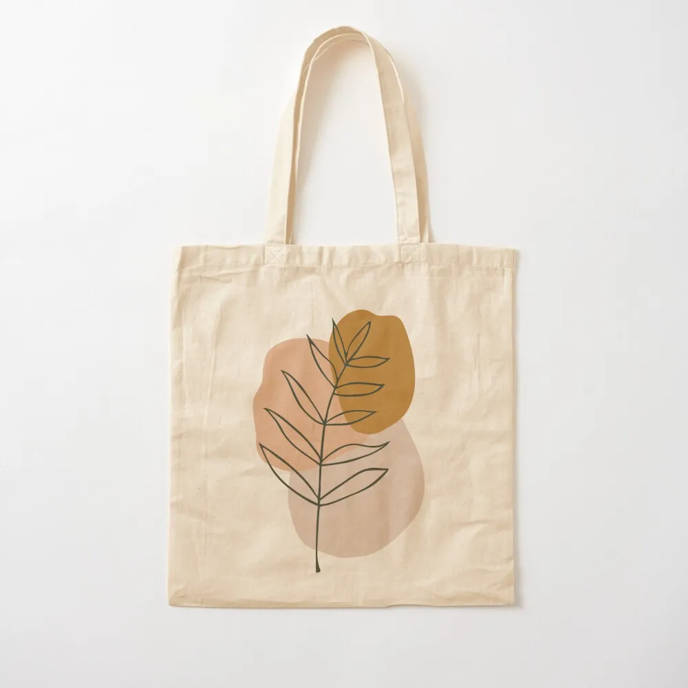 Modern Art Leaves Pinks and Gold Tote Bag custom tote bag Candy bags tote bag screen