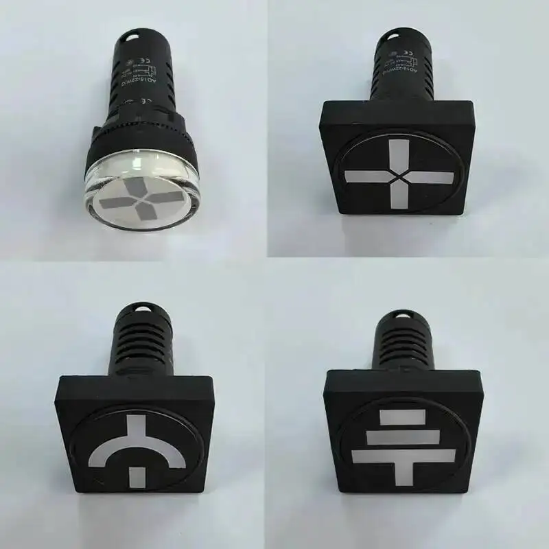 AD16-22SS Indicator Light 22mm WF WG WN Red Green LED Two-color Power Signal Lamp Working 24V 36V 110V 220V 380V