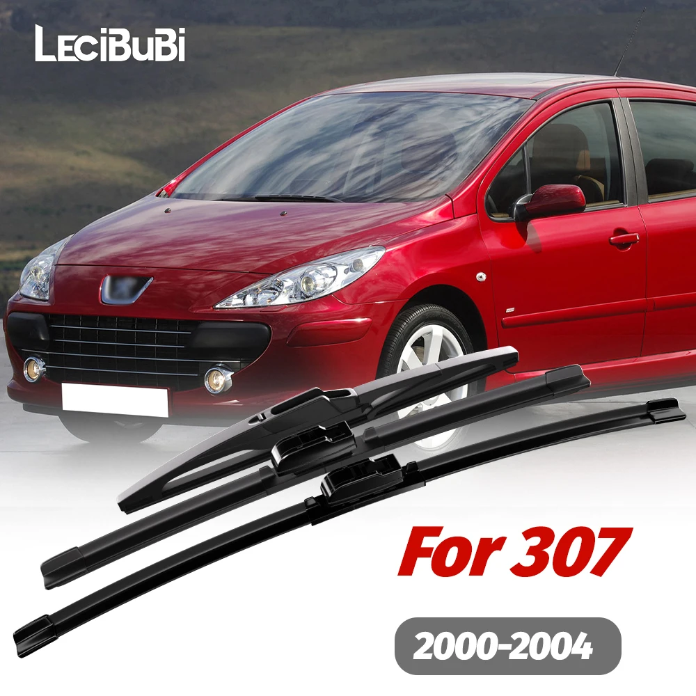 

1set Front & Rear Windshield Wiper Blades Windscreen Wipers For Peugeot 307 2000-2004 2001 2002 2003 Accessories