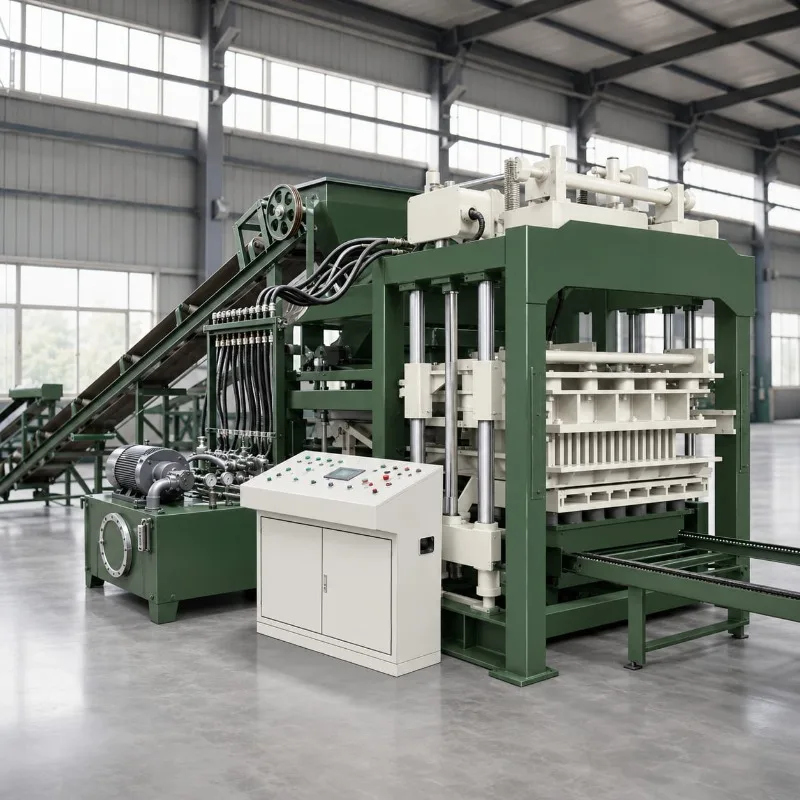 Fully Automatic Concrete Block Making Production Line Customized Hydraulic Vibration Brick Equipment for Commercial Use