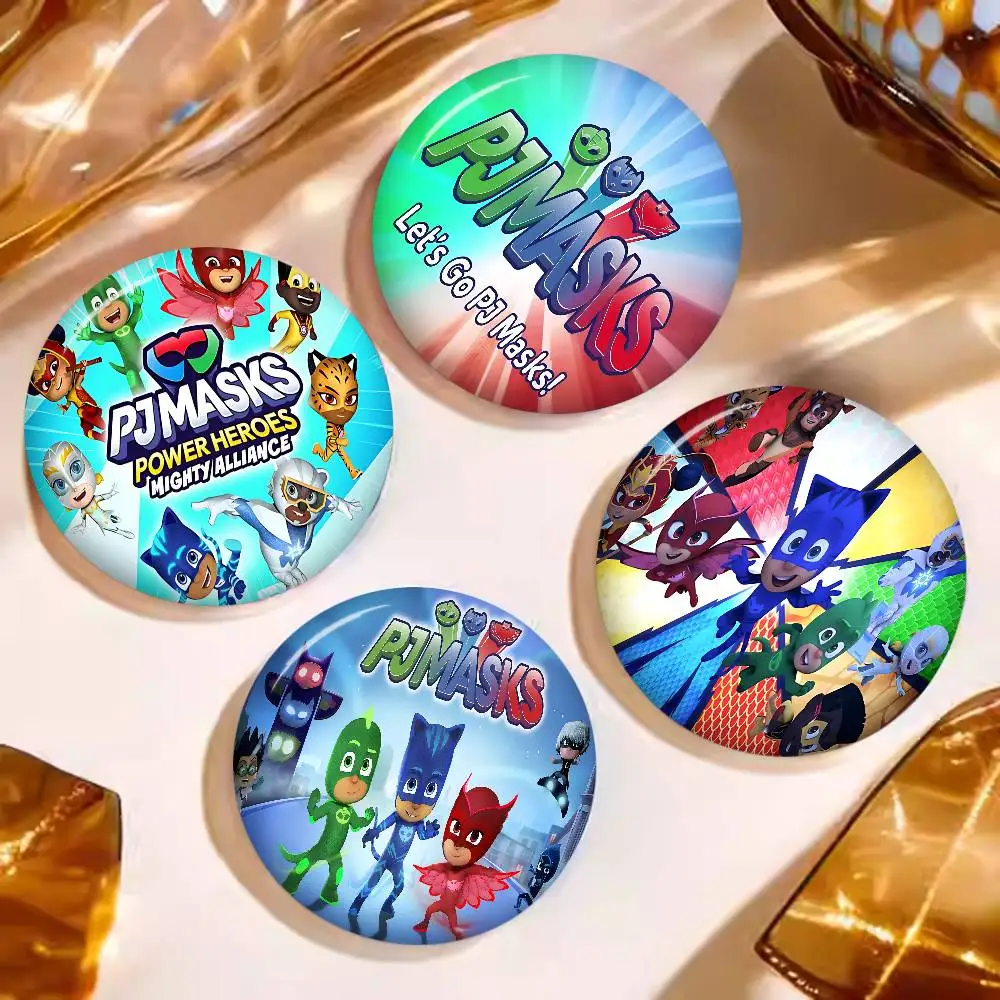 Animation P-Pj M-Masks Creative Tinplate Soft Button Pins Animal Icon Brooch Lapel Backpack Badge Accessories Pin