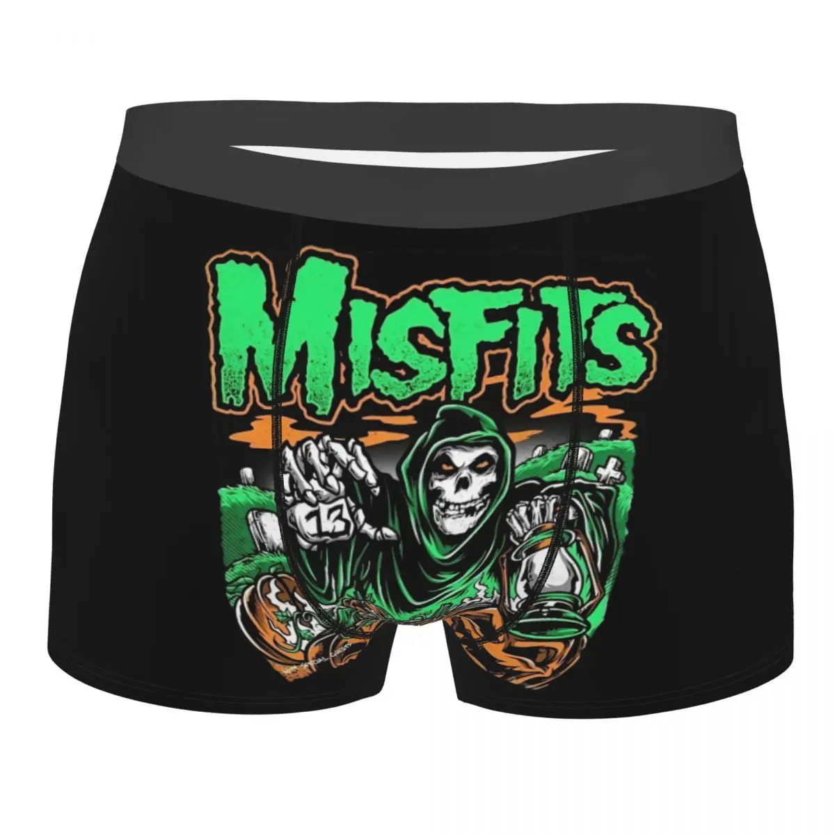 

Custom Misfits Horror Punk Rock Band Underwear Men Stretch Boxer Briefs