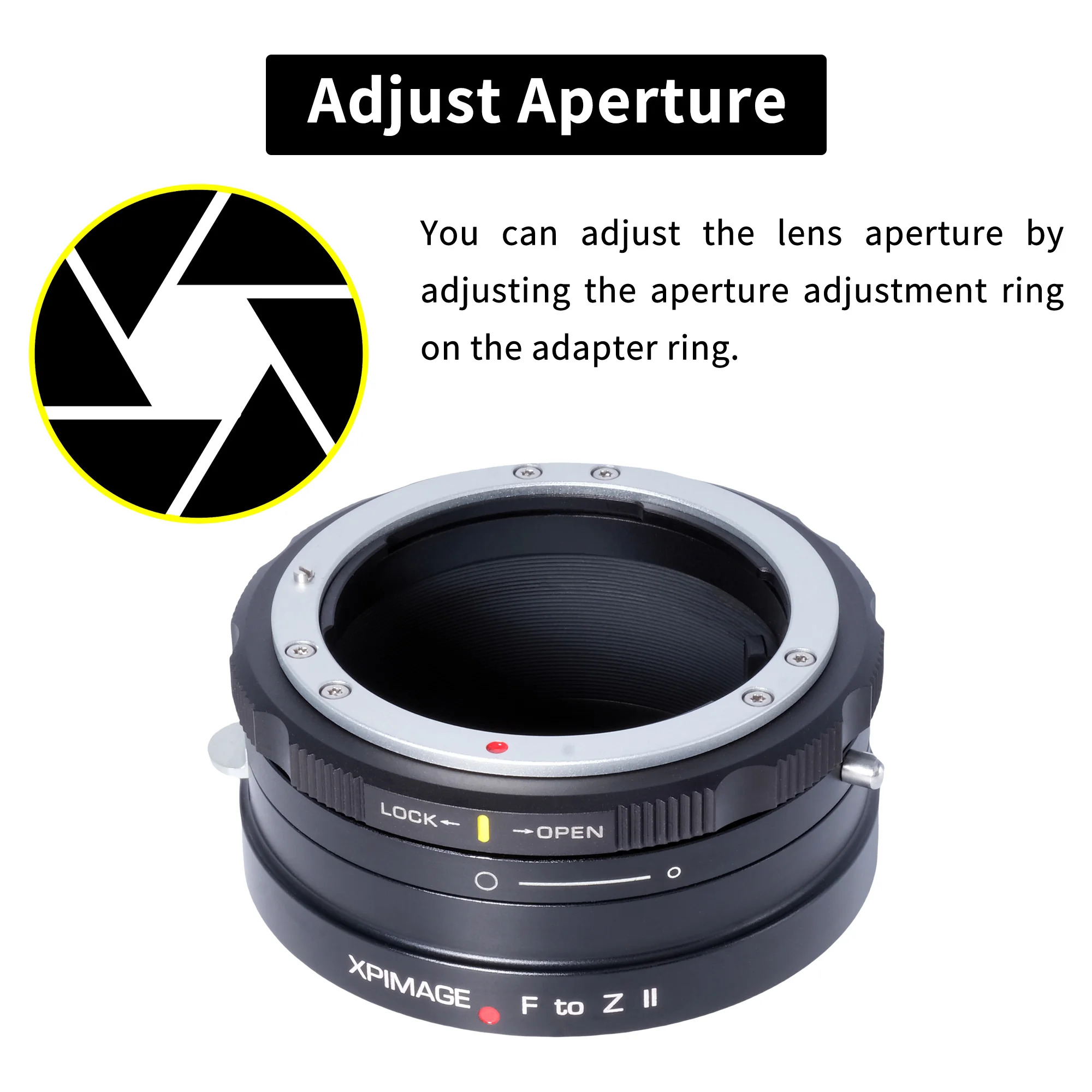 حلقة محول تركيب العدسة XPIMAGE F إلى Z متوافقة مع عدسات Nikkor F AI AIS لكاميرات Nikon Z الرقمية بدون مرآة Z5 Z6 Z7 Z8