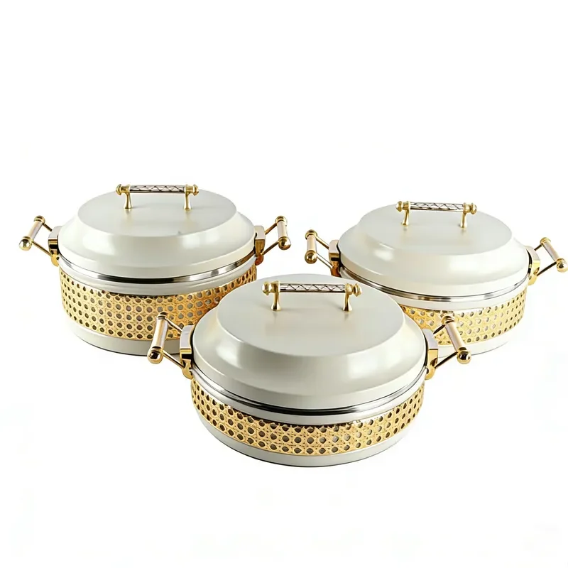 Wholesale 3 Piece Thermal Insulation Casserole Set 3.5L 4.5L 5.5L Large Hot Pot for Middle East Wedding Party