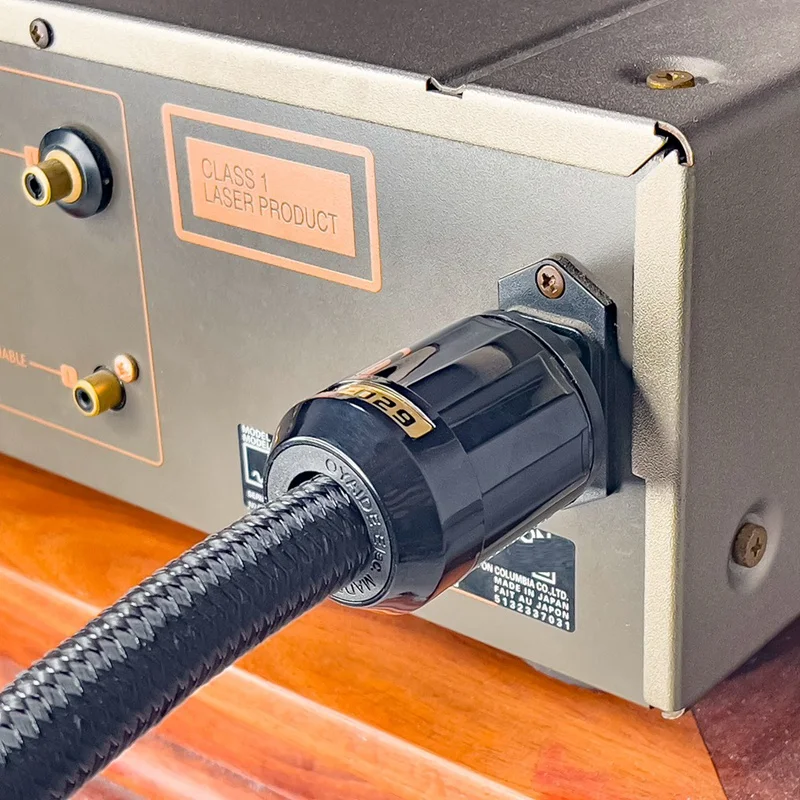 12AWG Hi-End Áudio Hifi Cabo de alimentação CA universal para amplificador de potência de reprodutor digital Plugue americano