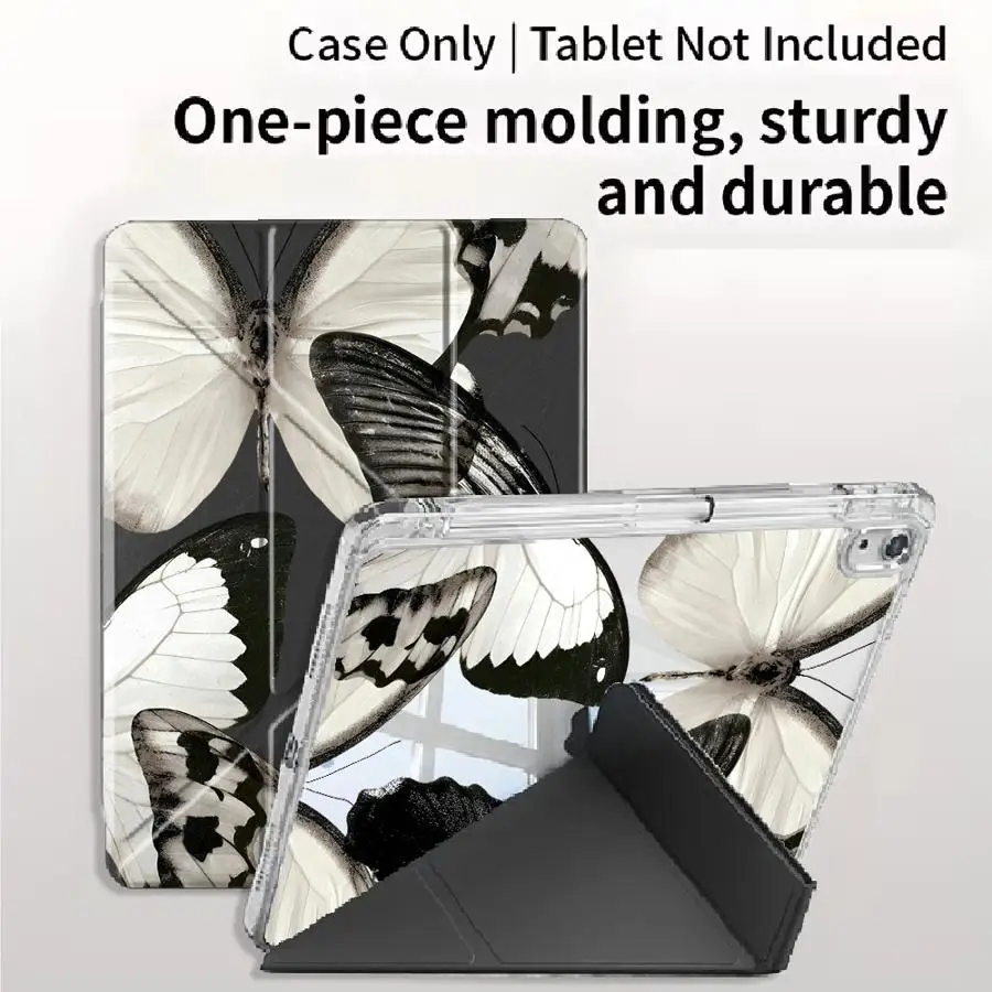 Creative Butterfly Art Tablet Case For iPad Pro 11th 10th 9th 8th 7th 12.9inch Air 4 5 M3 M2 M4 11inch Pro 2025 Mini 6 7 Holder